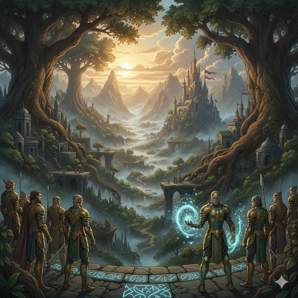 Fantasy comic art style