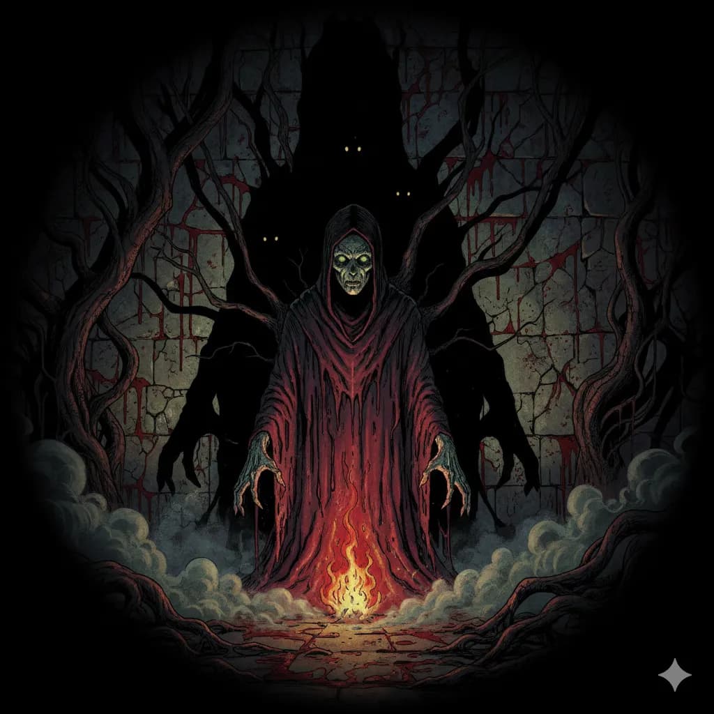 Horror comic art style