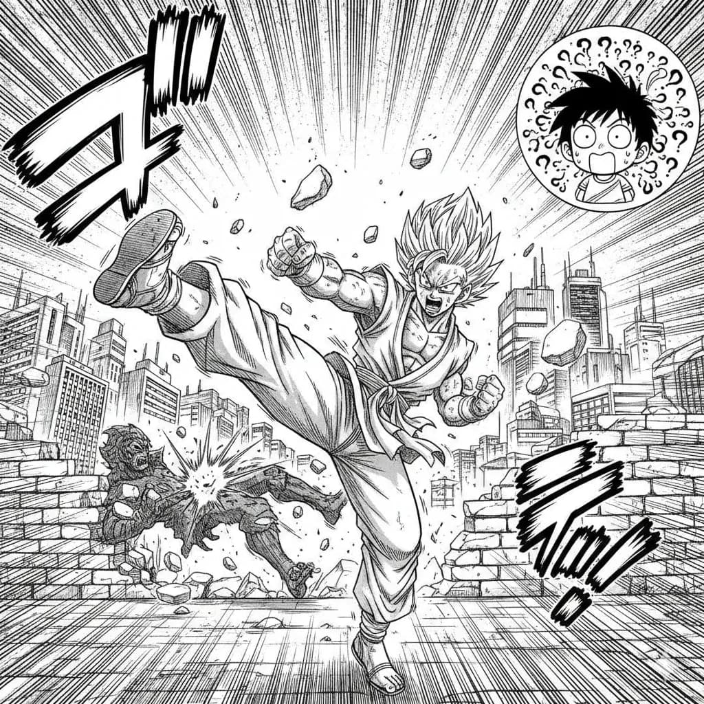 Manga comic art style